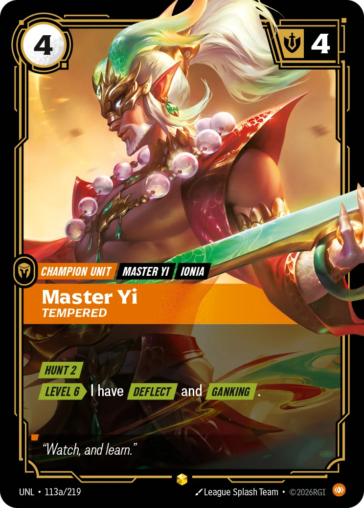 Master Yi -Tempered