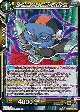 Sorbet, Commander of Friezas Forces