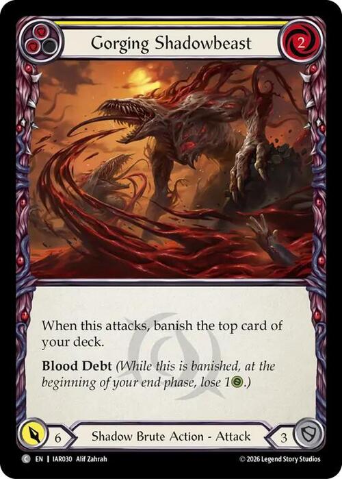 Gorging Shadowbeast - Yellow