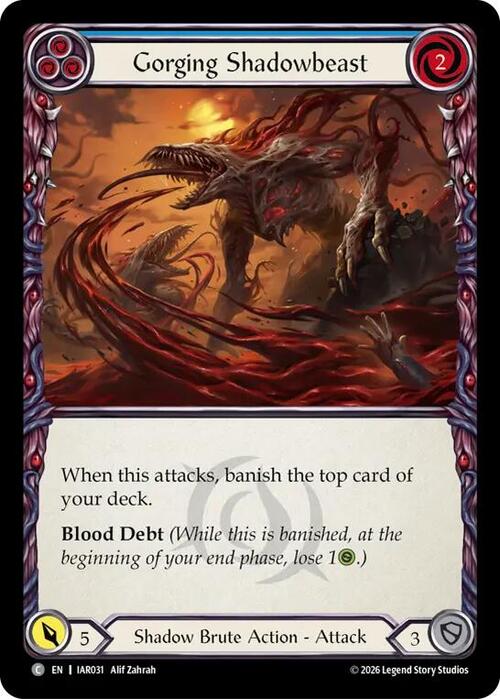 Gorging Shadowbeast - Blue