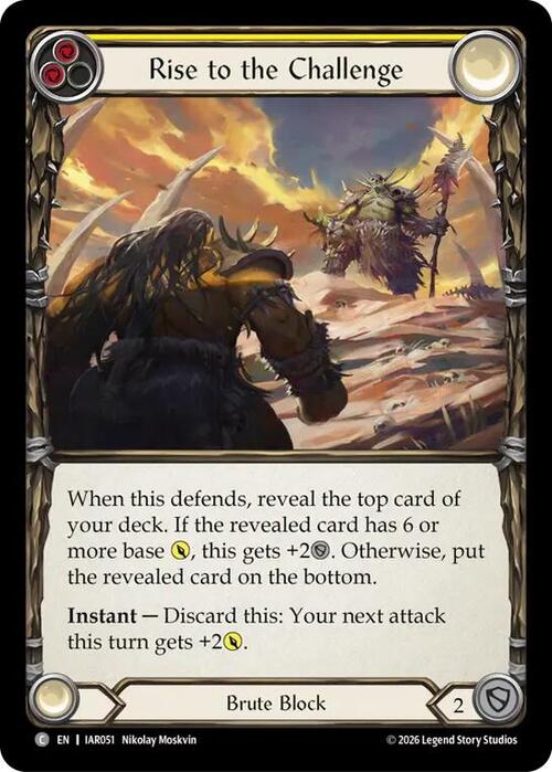 Rise to the Challenge - Yellow