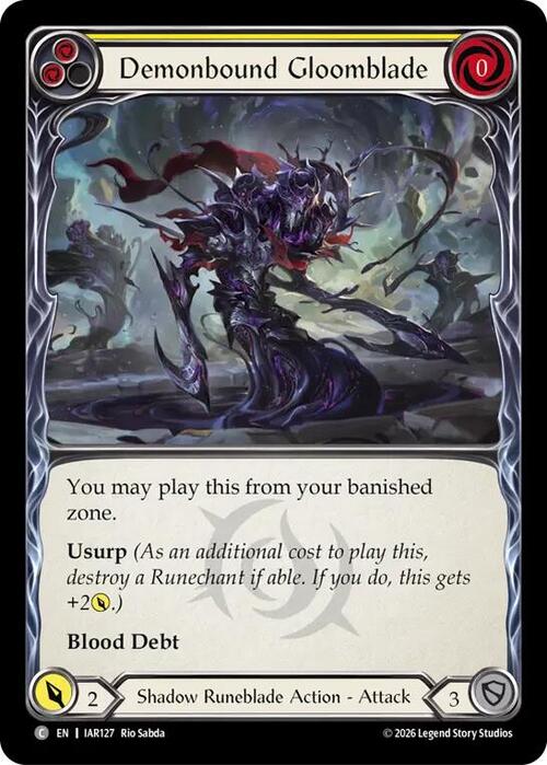 Demonbound Gloomblade - Yellow