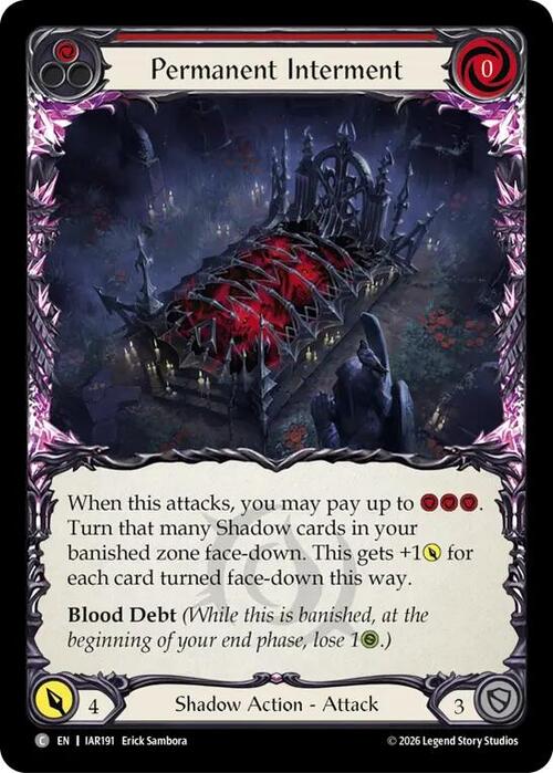 Permanent Interment - Red