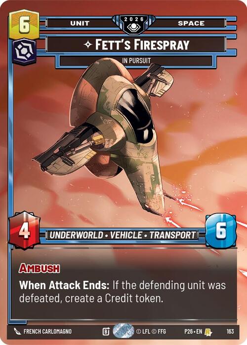Fett's Firespray - In Pursuit