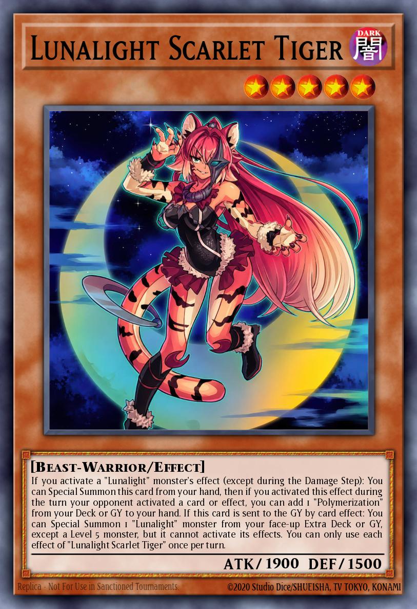 Carta Lunalight Scarlet Tiger — Legendary Arc-V Decks · #L13sl