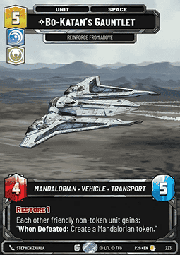 Bo-Katan's Gauntlet - Reinforce from Above