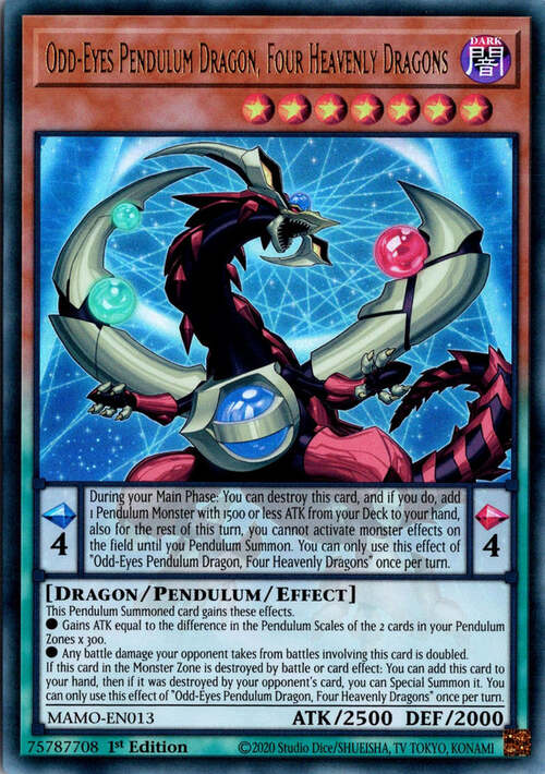 Odd-Eyes Pendulum Dragon, Four Heavenly Dragons