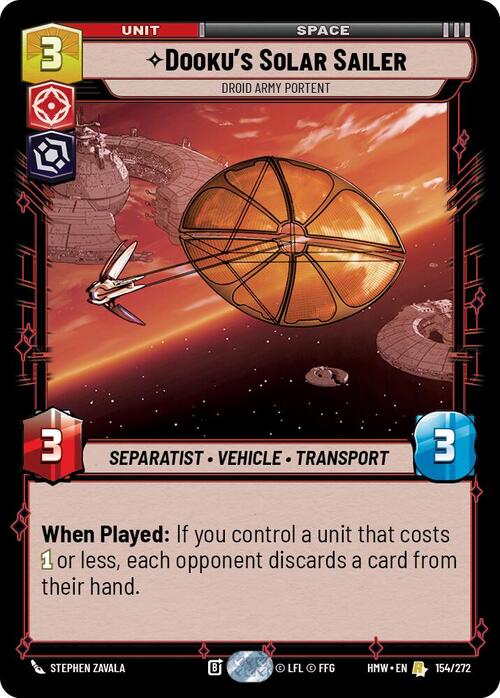 Dookus Solar Sailer - Droid Army Portent