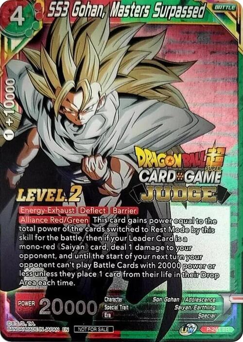 SS3 Gohan, Masters Surpassed