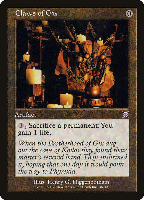 Carta Garras de Gix — Time Spiral Timeshifted · TSB · #107