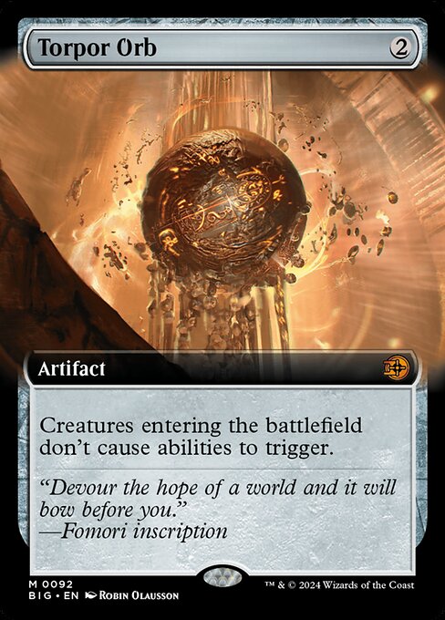 Orbe de torpor — The Big Score