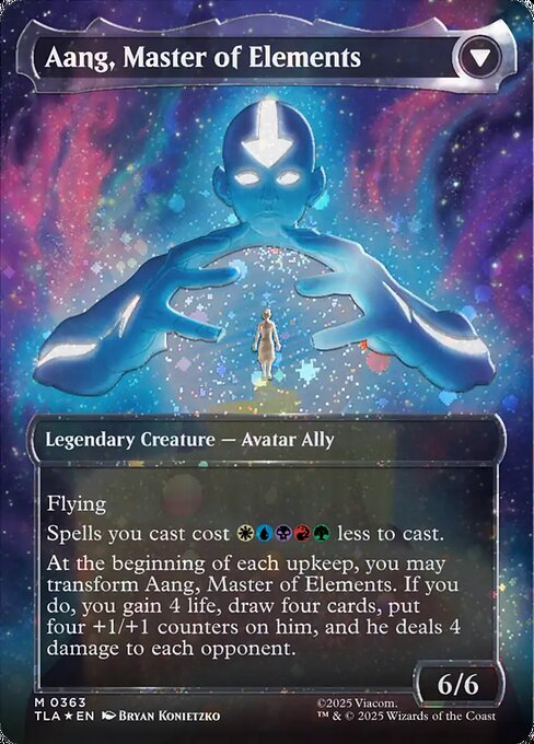 Avatar Aang // Aang, Master of Elements (cara trasera)