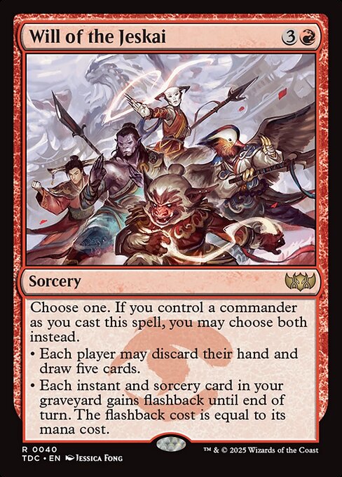 Carta Voluntad de los Jeskai — Tarkir: Dragonstorm Commander · TDC · #40