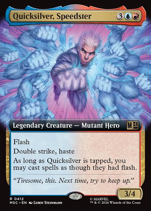 Carta Mercurio, velocista — Marvel Super Heroes Commander · MSC · #412