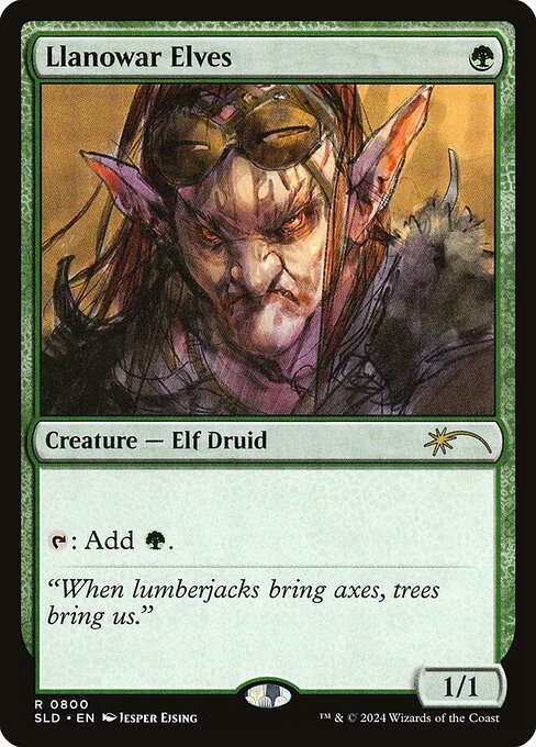 Carta Elfos de Llanowar — Secret Lair Drop · SLD · #800