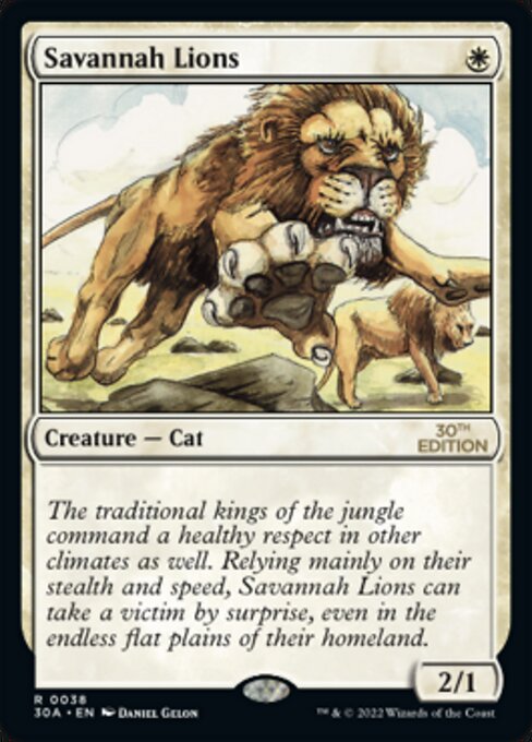 Leones de la sabana — 30th Anniversary Edition