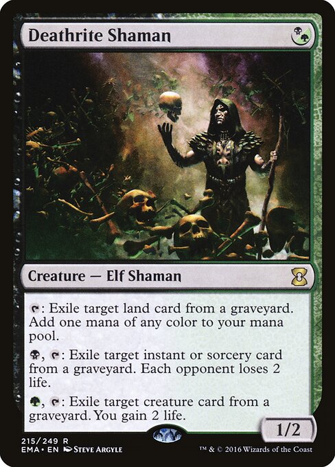 Carta Chamán rito mortal — Eternal Masters · EMA · #215