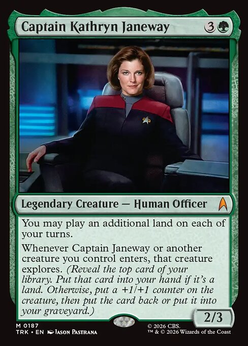 Carta Captain Kathryn Janeway — Star Trek · TRK · #187