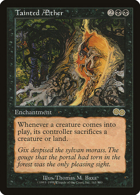 Carta Éter corrompudo — Urza's Saga · USG · #161