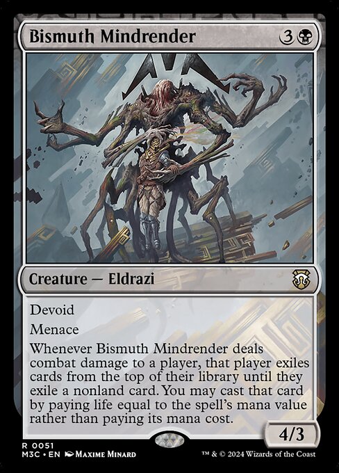 Carta Bismuth Mindrender — Modern Horizons 3 Commander · M3C · #51