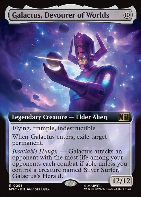 Carta Galactus, Devorador de Mundos — Marvel Super Heroes Commander · MSC · #291