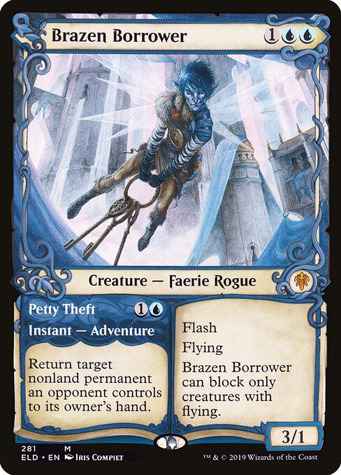 Brazen Borrower // Petty Theft — Throne of Eldraine