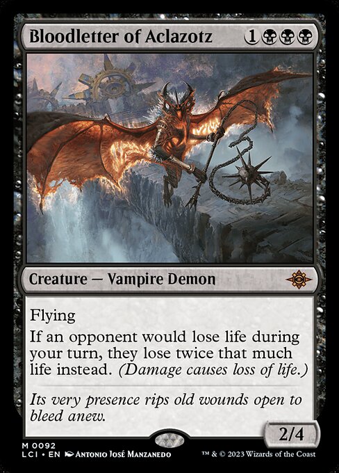 Carta Bloodletter of Aclazotz — The Lost Caverns of Ixalan · LCI · #92