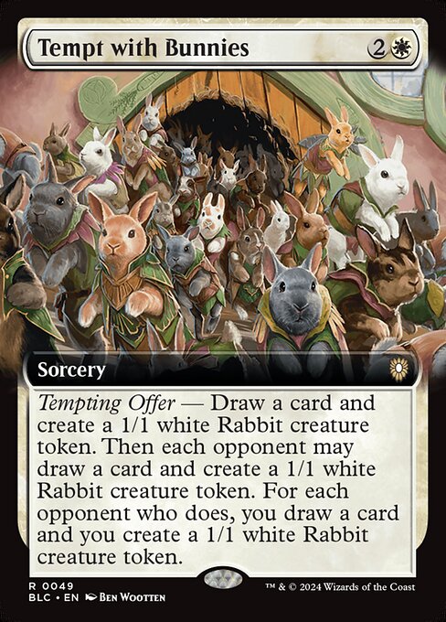 Carta Tentar con conejos — Bloomburrow Commander · BLC · #49