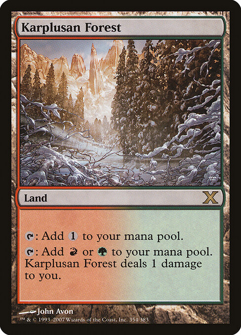 Foresta karplusana — Tenth Edition