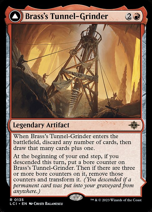 Brass's Tunnel-Grinder // Tecutlan, the Searing Rift — The Lost Caverns of Ixalan
