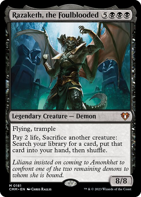 Razaketh, el Sangreinmunda — Commander Masters