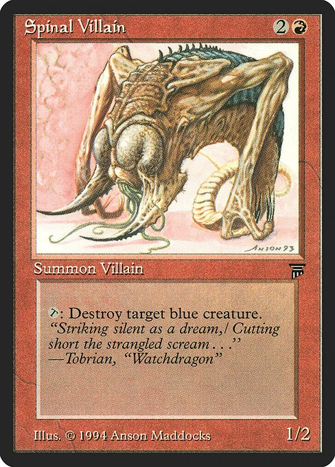 Carta Spinal Villain — Legends · LEG · #164