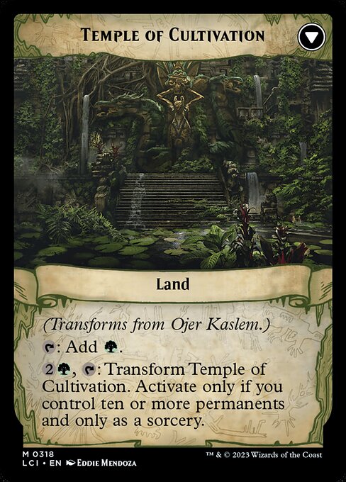 Ojer Kaslem, Deepest Growth // Temple of Cultivation (cara trasera)