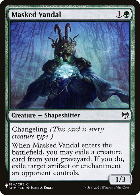 Vándala enmascarada — The List