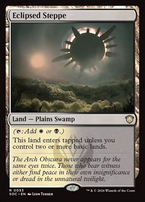 Carta Estepa eclipsada — Secrets of Strixhaven Commander · SOC · #53