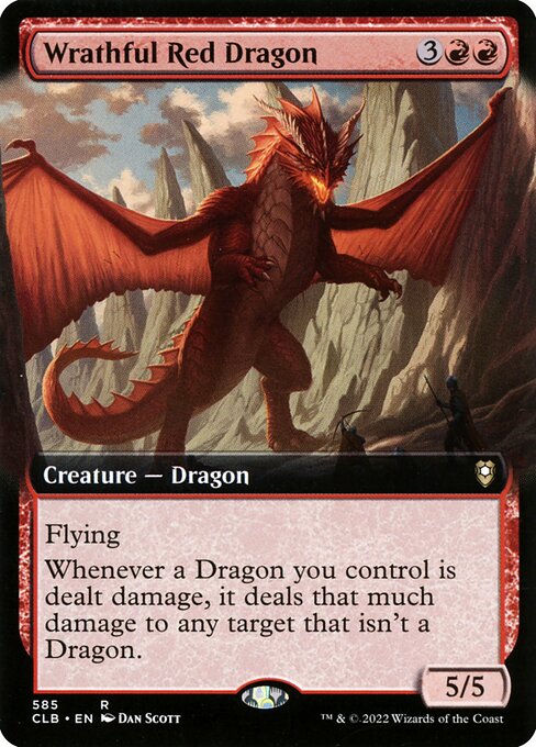 Dragón rojo iracundo — Commander Legends: Battle for Baldur's Gate