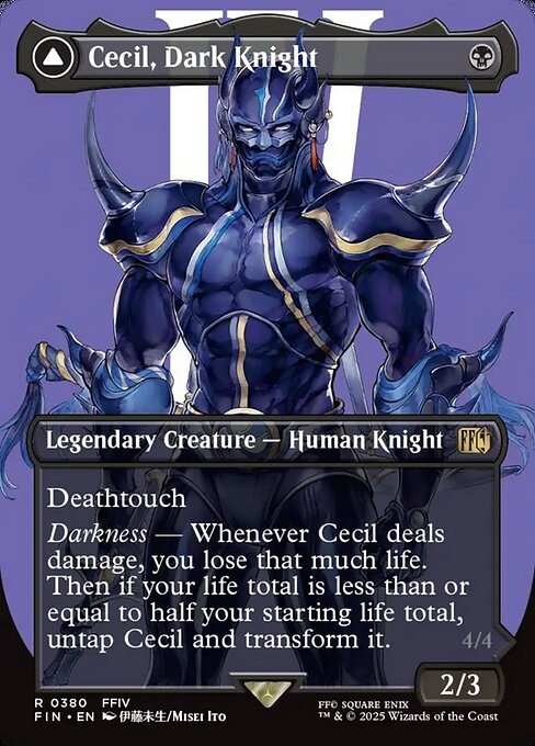 Cecil, Dark Knight // Cecil, Redeemed Paladin (cara frontal)
