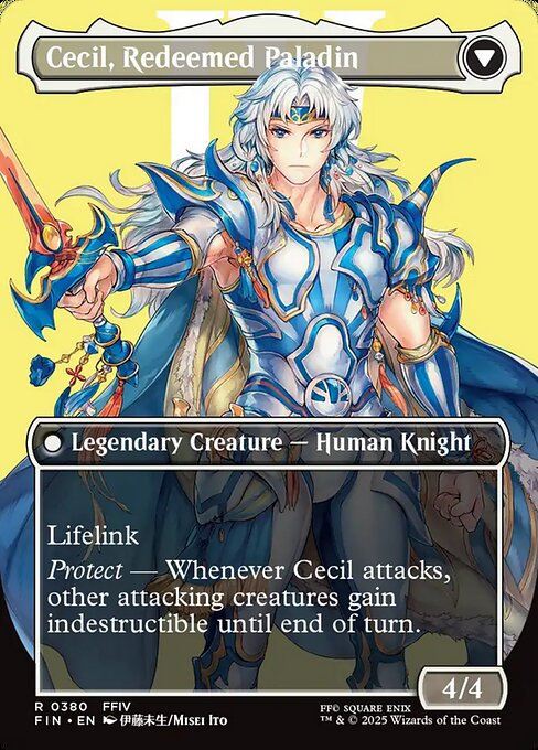 Cecil, Dark Knight // Cecil, Redeemed Paladin (cara trasera)
