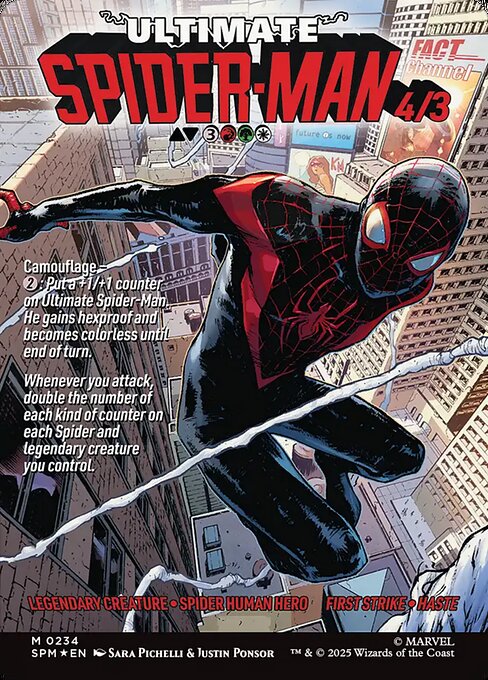 Miles Morales // Ultimate Spider-Man (cara trasera)