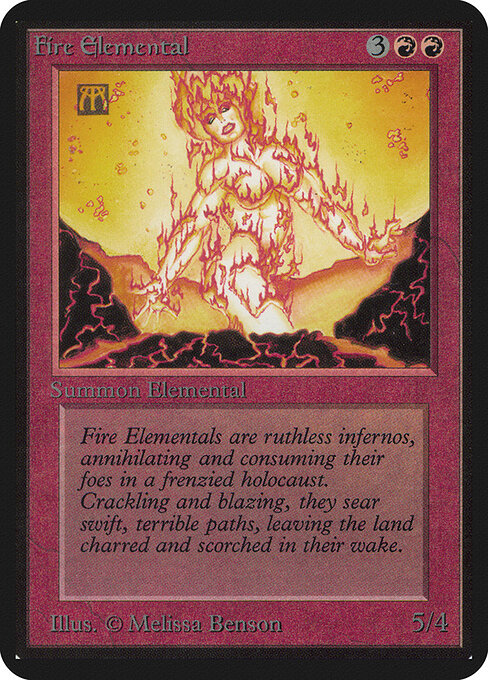 Carta Elemental de fuego — Limited Edition Alpha · LEA · #148