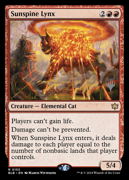 Carta Lince helioespina — Bloomburrow Promos · PBLB · #155p