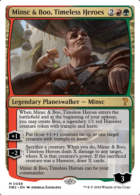 Carta Minsc y Bubú, héroes atemporales — Mystery Booster 2 · MB2 · #88