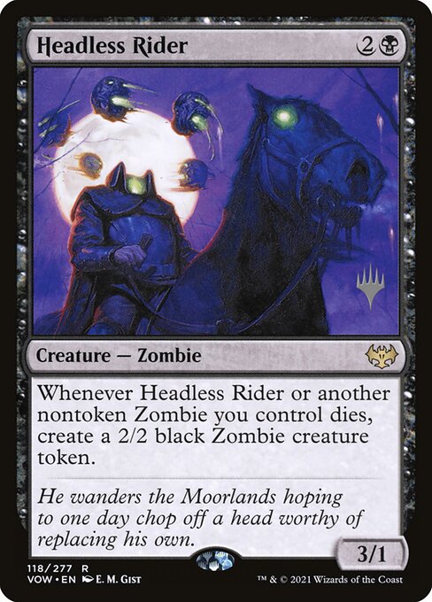 Carta Jinete sin cabeza — Innistrad: Crimson Vow Promos · PVOW · #118p