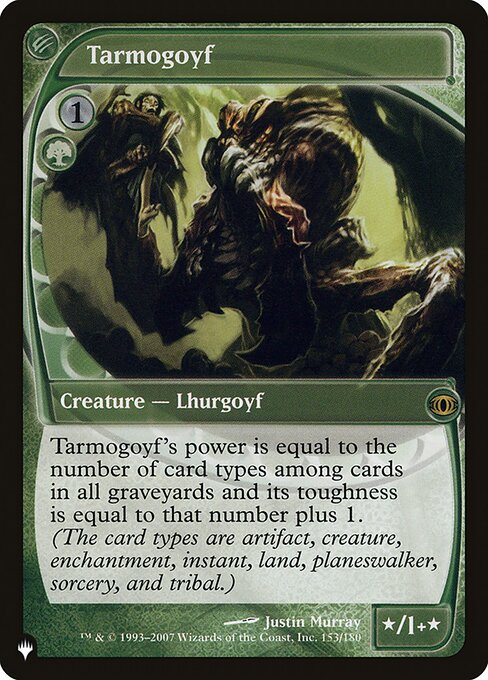 Tarmogoyf — The List
