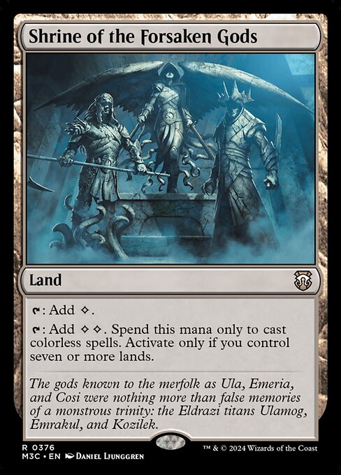 Carta Altar de los dioses olvidados — Modern Horizons 3 Commander · M3C · #376