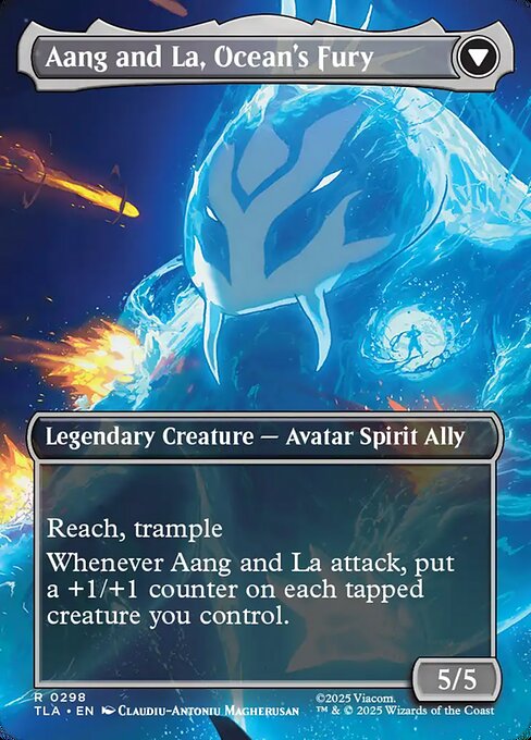 Aang, Swift Savior // Aang and La, Ocean's Fury (cara trasera)