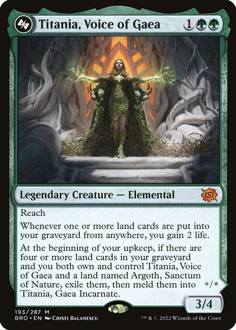 Titania, Voz de Gaia