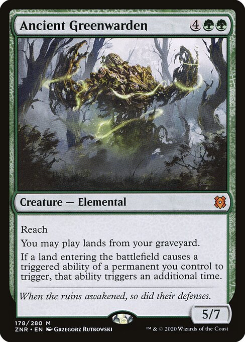 Verdiguardián anciano — Zendikar Rising