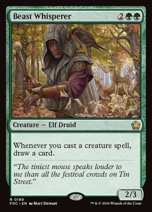 Carta Encantador de bestias — Foundations Commander · FDC · #189