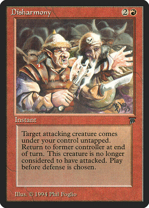 Carta Disharmony — Legends · LEG · #142